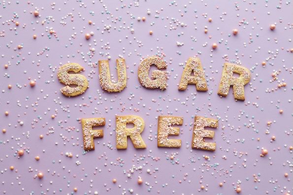 Sugar free written on the wall